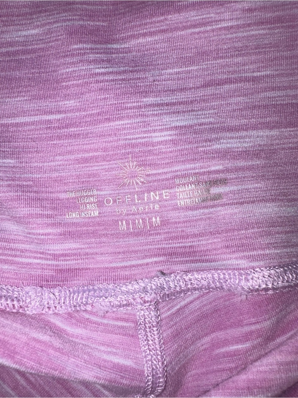 Aerie OFFLINE High Waisted Pink Leggings | Size M - Picture 7 of 9
